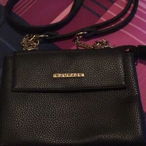 Rampage Black Pebble Crossbody Bag RN# 149273